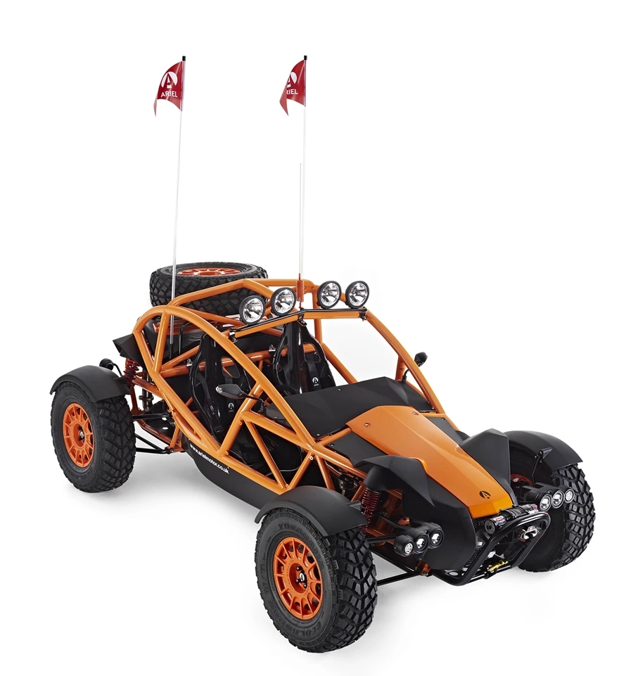 A front-side view of the Ariel Nomad