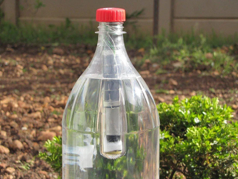 The Lightie is a solar-powered light designed shaped to fit right into the neck of a standard soda bottle (Photo: The Lightie)