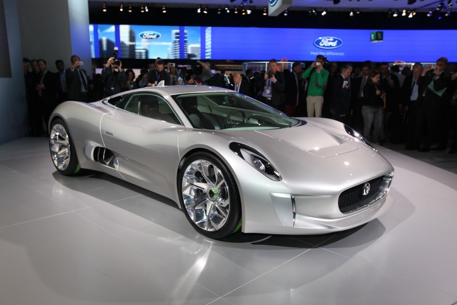 Jaguar's C-X75 concept debuted at the 2010 Paris Motor Show