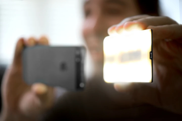 Nova provides more lighting options than the iPhone's built-in flash