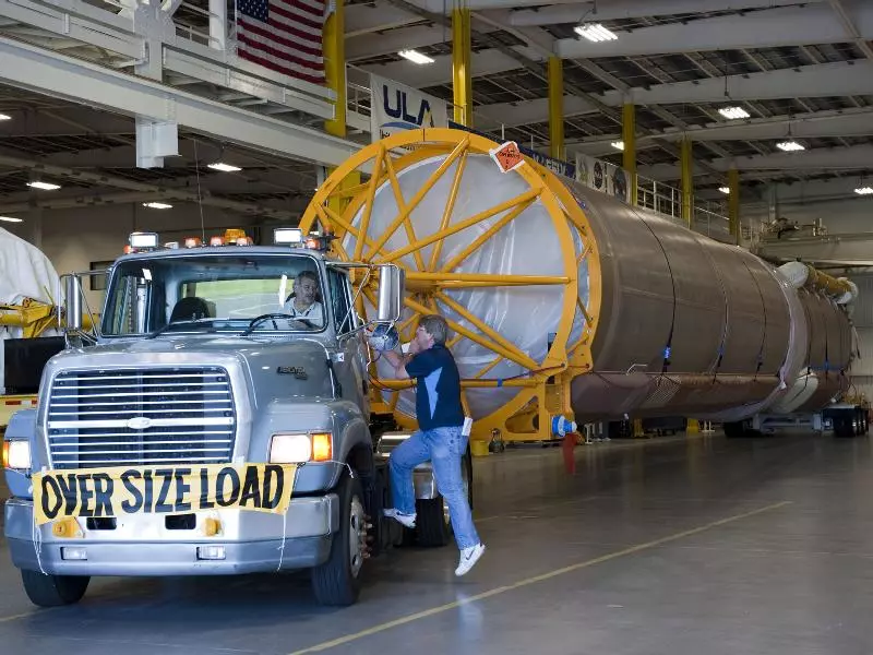 Atlas V rocket first stage ready for delivery(Image: NASA/Kim Shiflett)