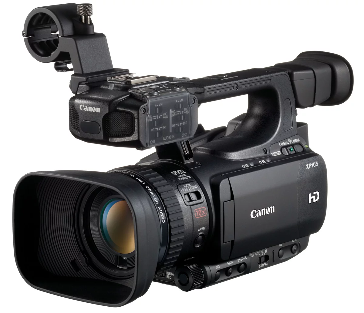 The Canon XF105 camcorder