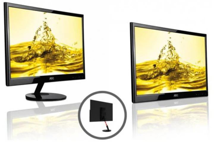 The e2251Fwu monitor from AOC comes receives both power and signal from a single USB cable