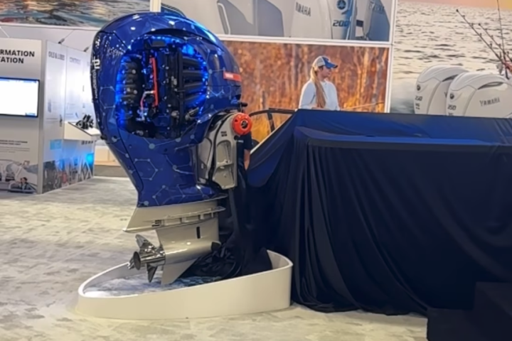 Yamaha reveals its hydrogen outboard and the boat it will power for testing at MIBS 2024