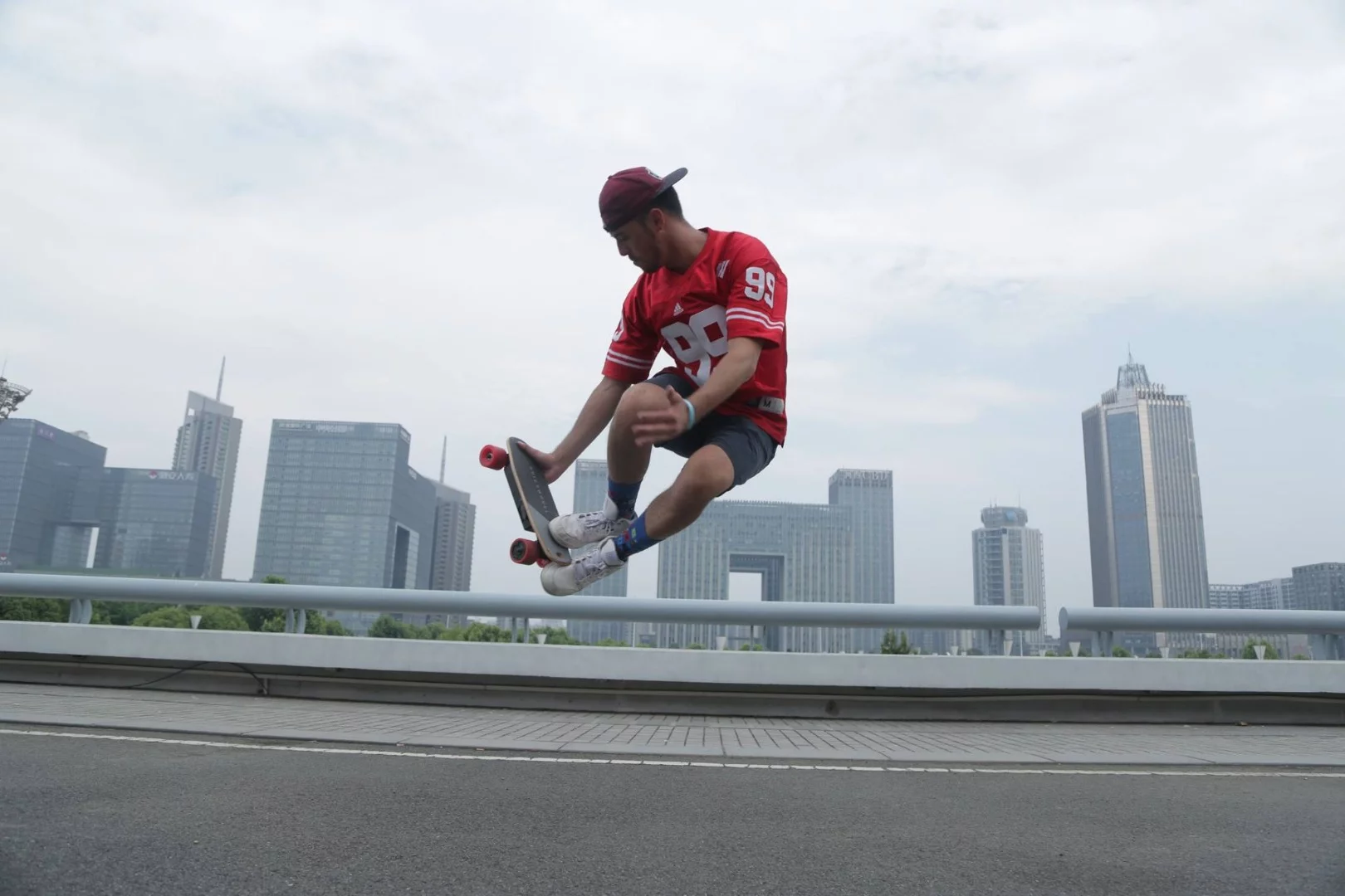 Catching some air on the Serpent-C