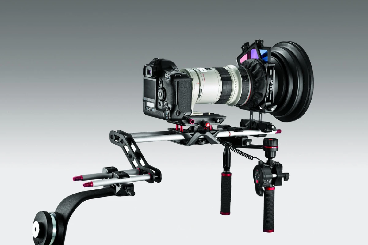 Manfrotto has just launched its SYMPLA modular camera rig, which can be customized for a wide range of shooting scenarios (Shoulder Support configuration is pictured)