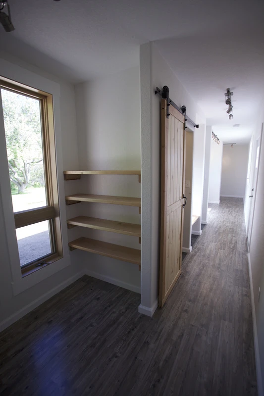 Inside the container-based tiny home