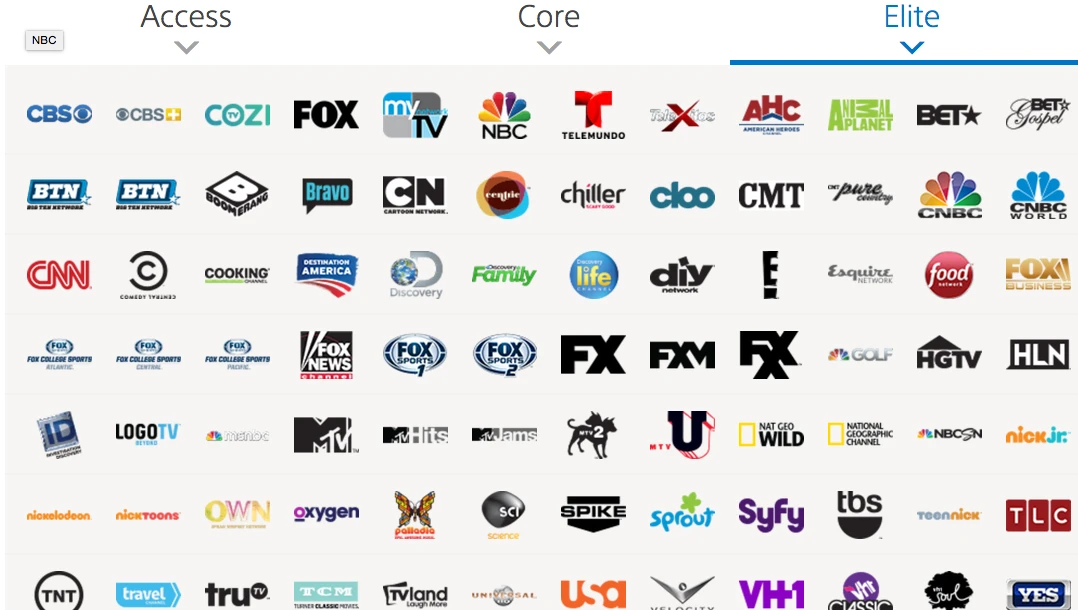 The full programming suite for PlayStation Vue