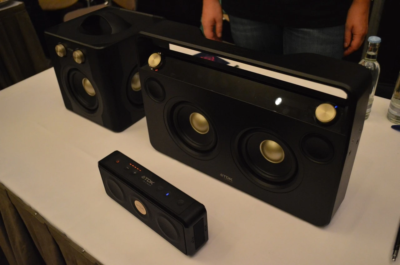 TDK has updated its Life on Record Boombox and Sound Cube to include wireless audio streaming over Bluetooth, and has added a new Weatherproof Speaker to the range