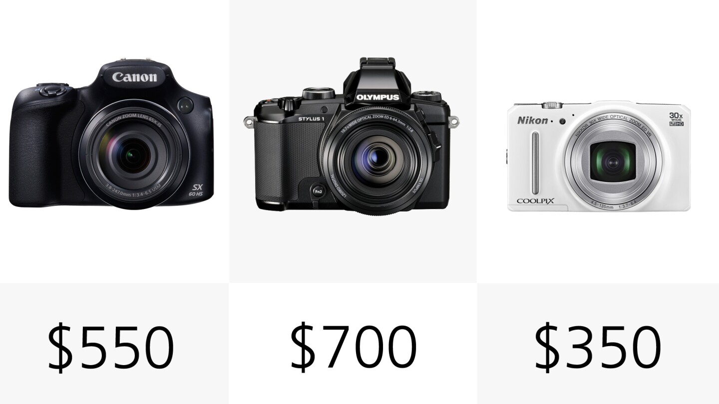 The cheapest camera of the bunch is the Nikon S9700 at $350