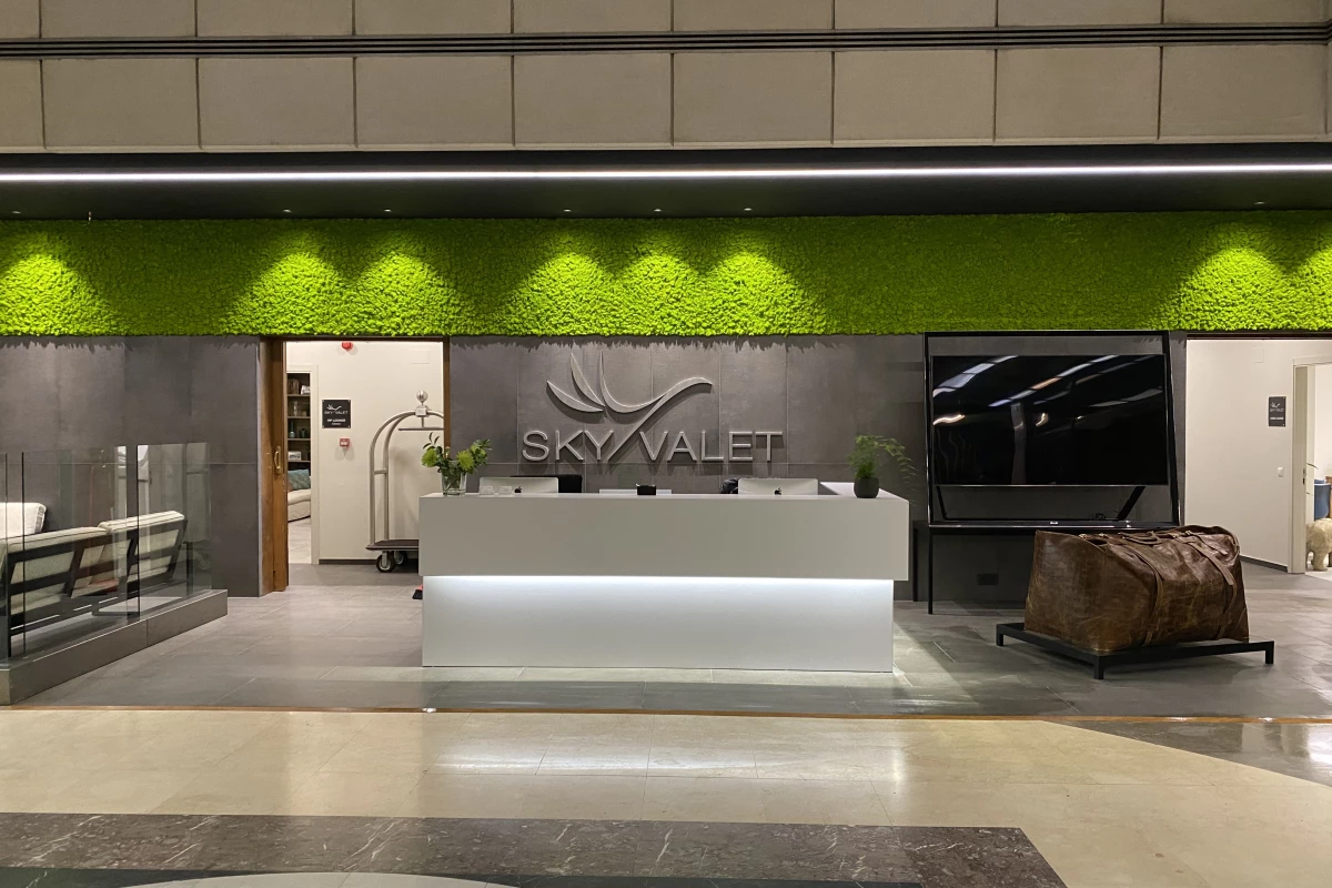 Benetti Home has added a welcome splash of green to Sky Valet airport lounges