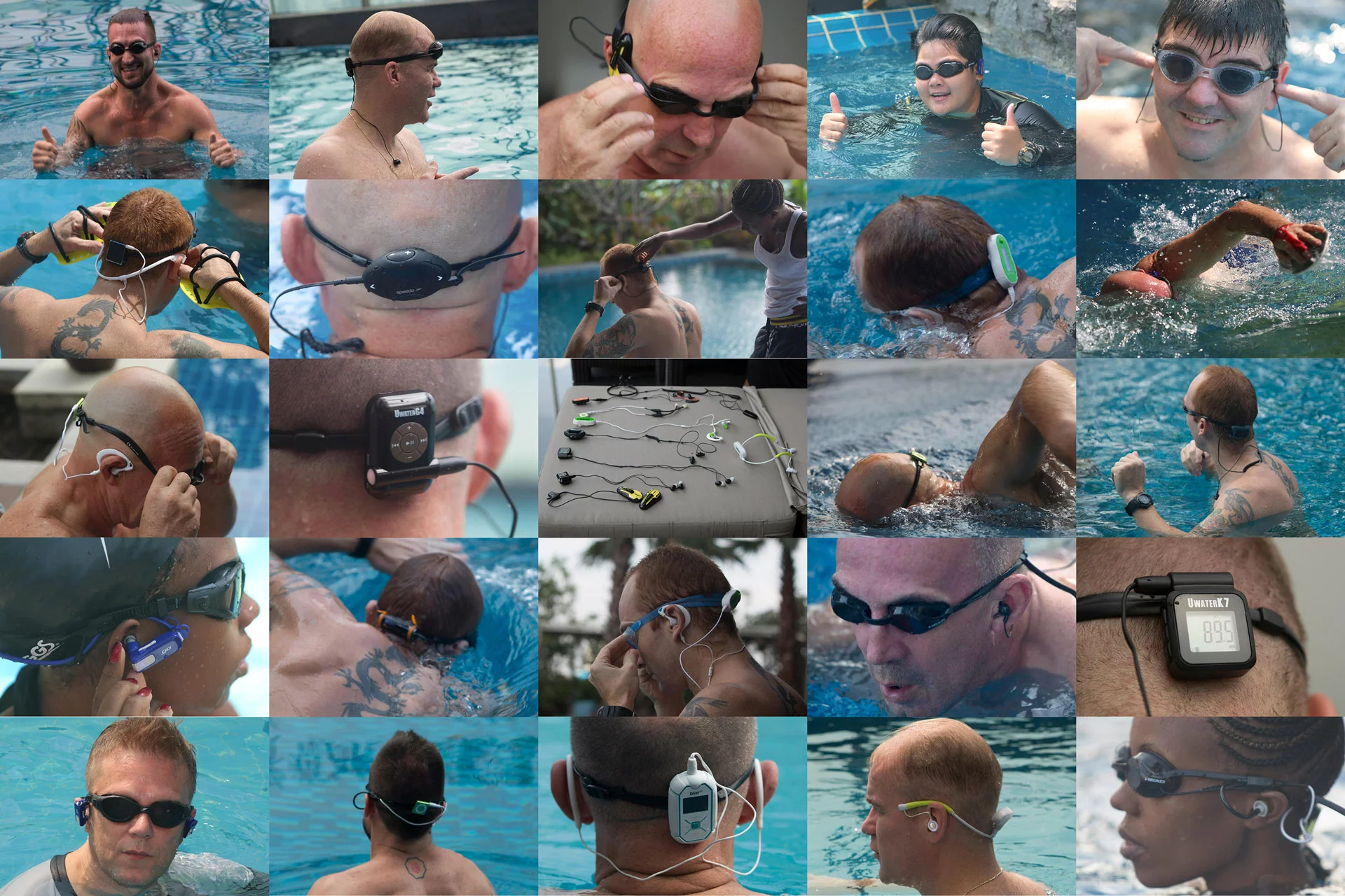 The pictured (supposedly) waterproof players represent less than half of those we have tested – there are only two clear winners: Zygo and Sony