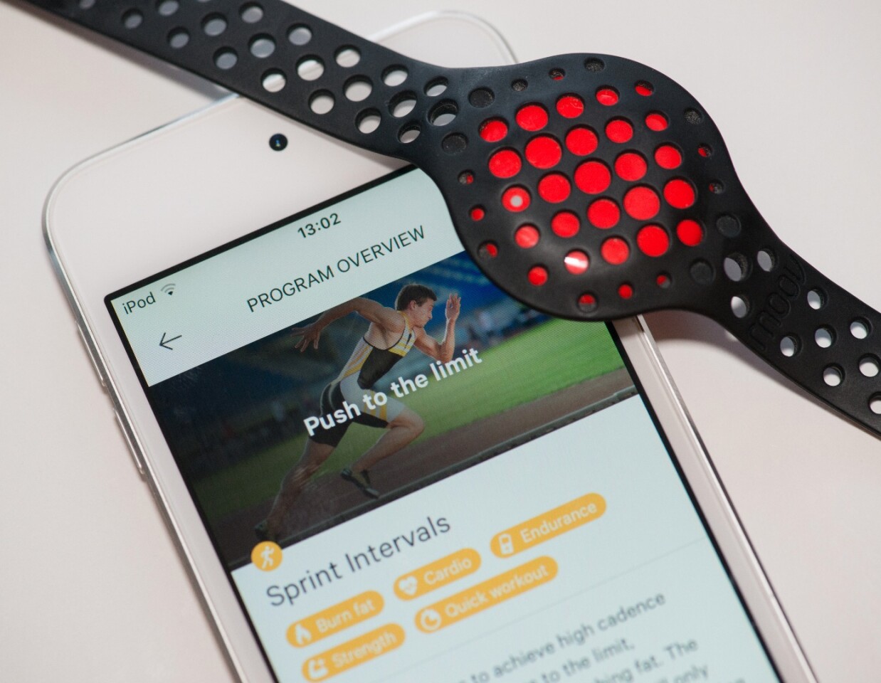 The Sprint Intervals mode on the Moov Now can push you to your limits
