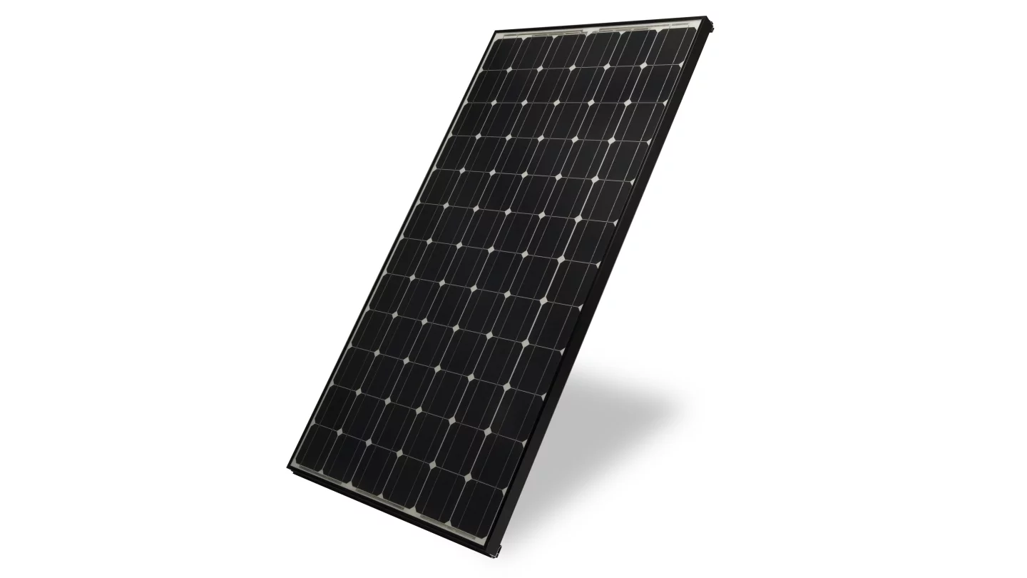 Each SunSine AC module integrates the PV panel, micro inverter, and mounting system