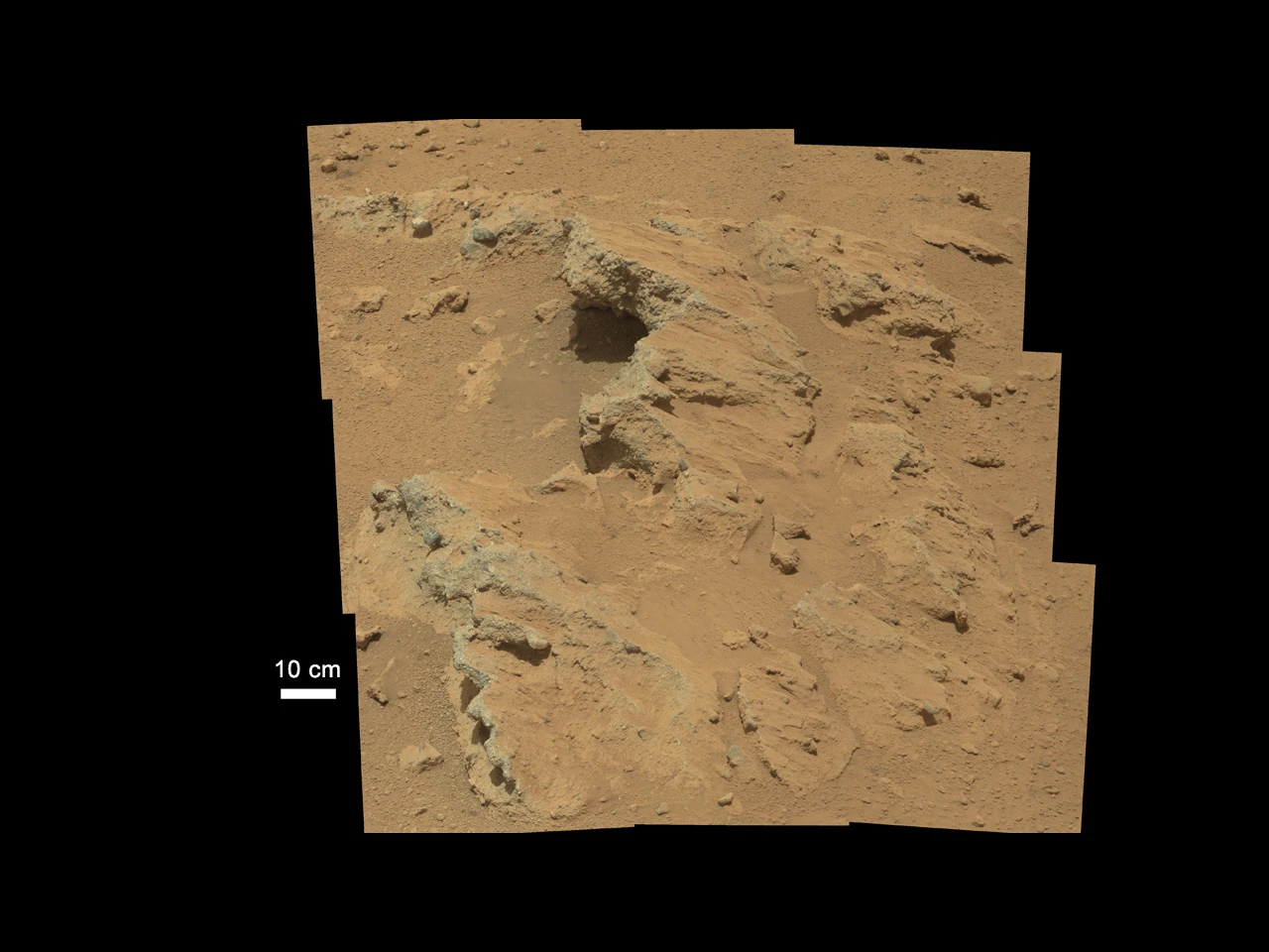 Mosaic view of the Hottah outcropping (Photo: NASA/JPL-Caltech/MSSS)