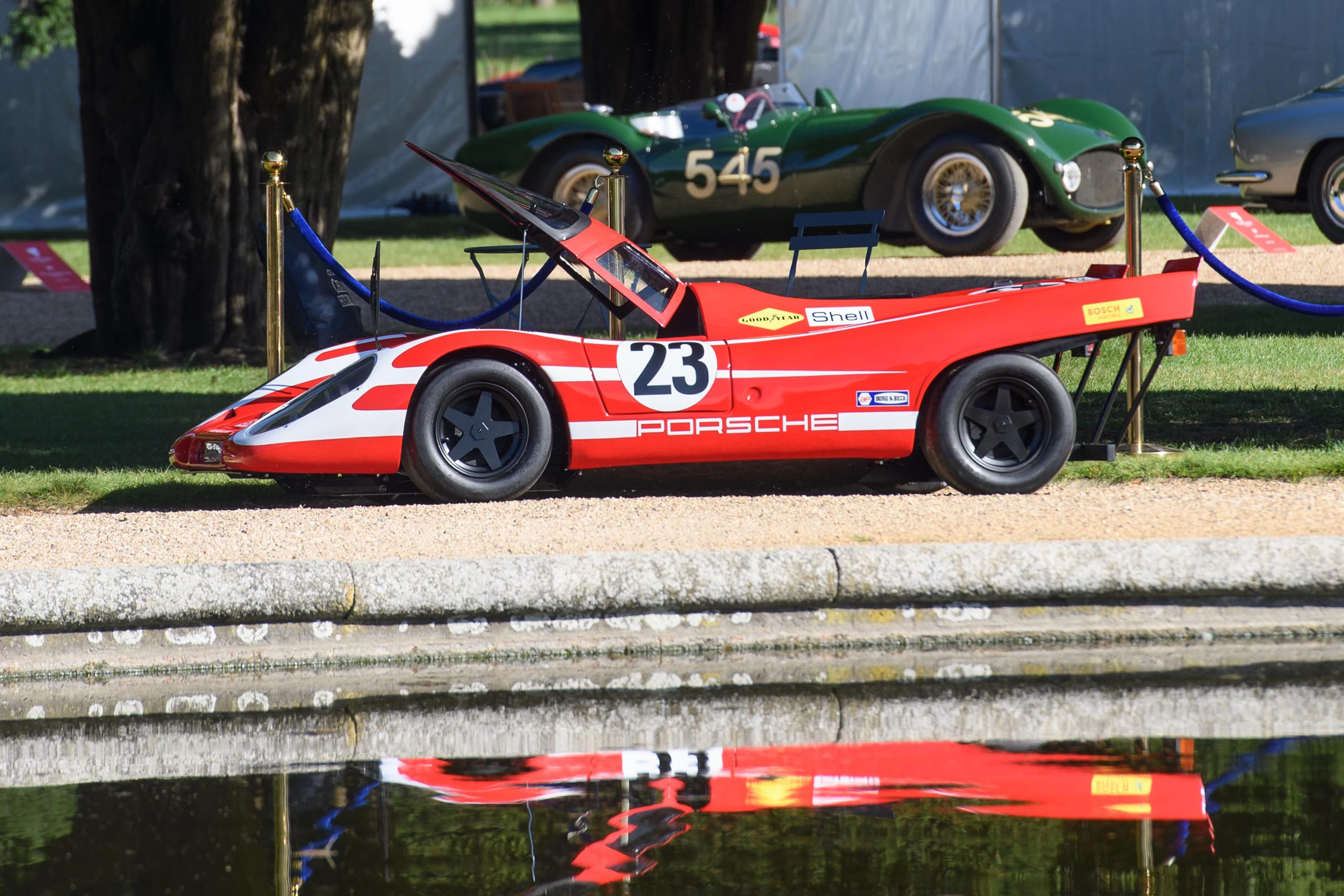 The "Best in Class" winner in the Junior Car Class at the 2020 Concours of Elegance held at Hampton Court Palace on 6 September, 2020 - a near perfect (externally) half-scale replica of the 1970 Porsche 917K that won the 1970 24 Hours of Le Mans