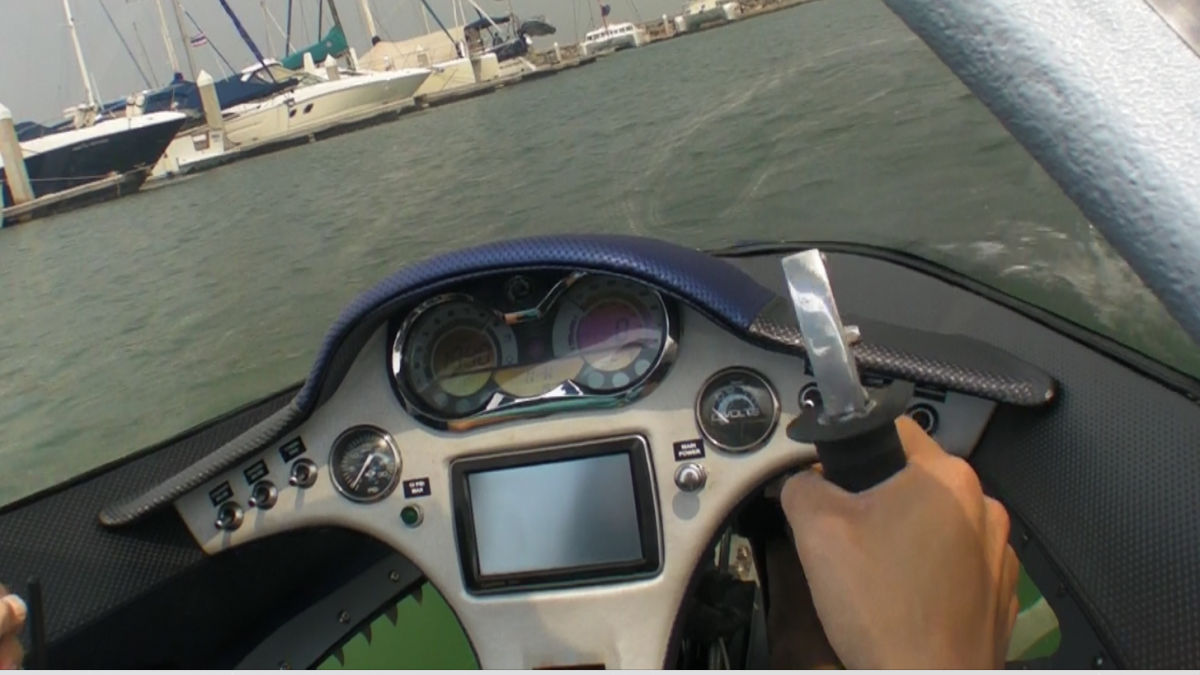 Seabreacher controls. Photo: Husna Namirembe