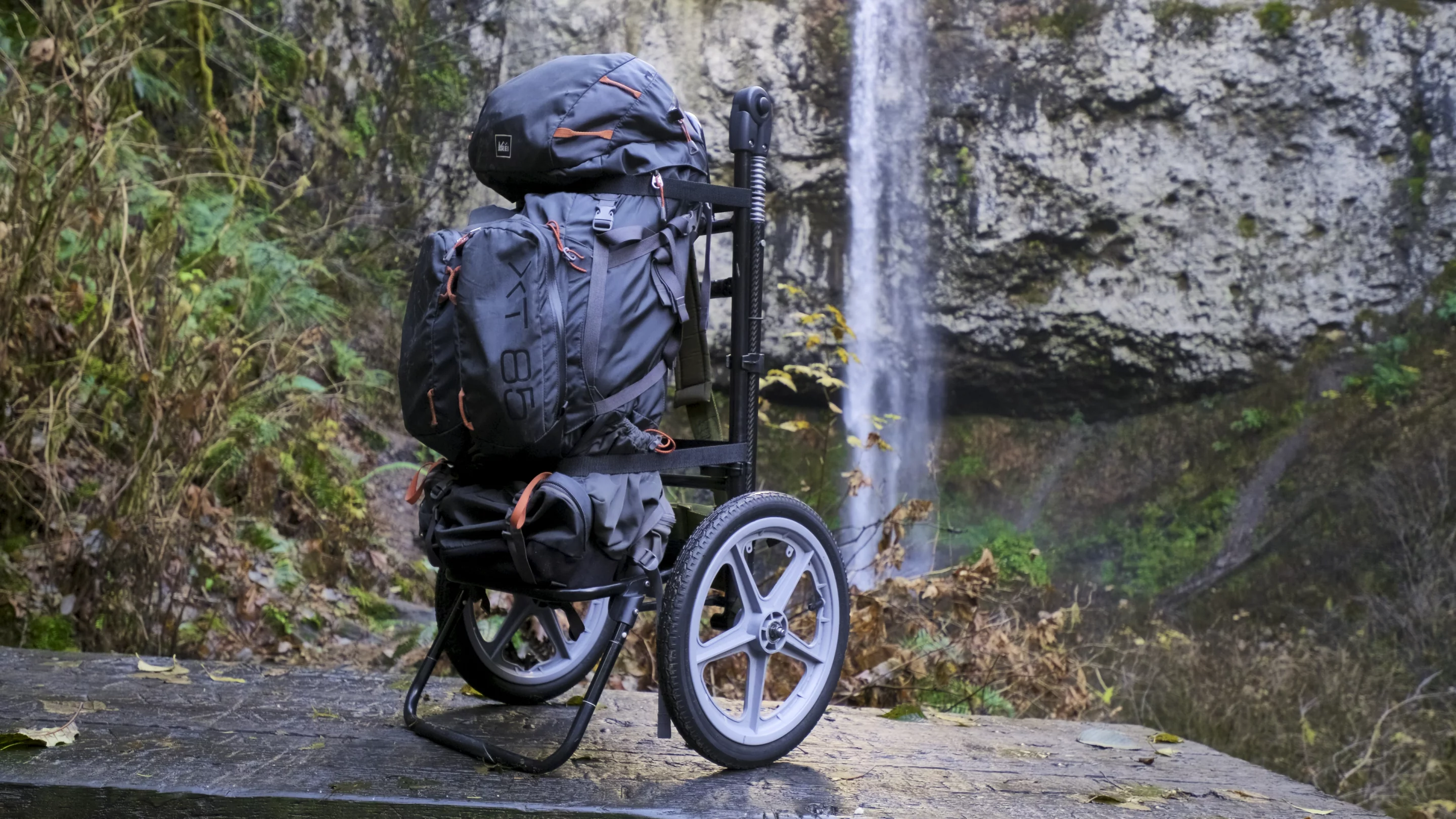 The HipStar can be parked upright, using its retractable kickstand
