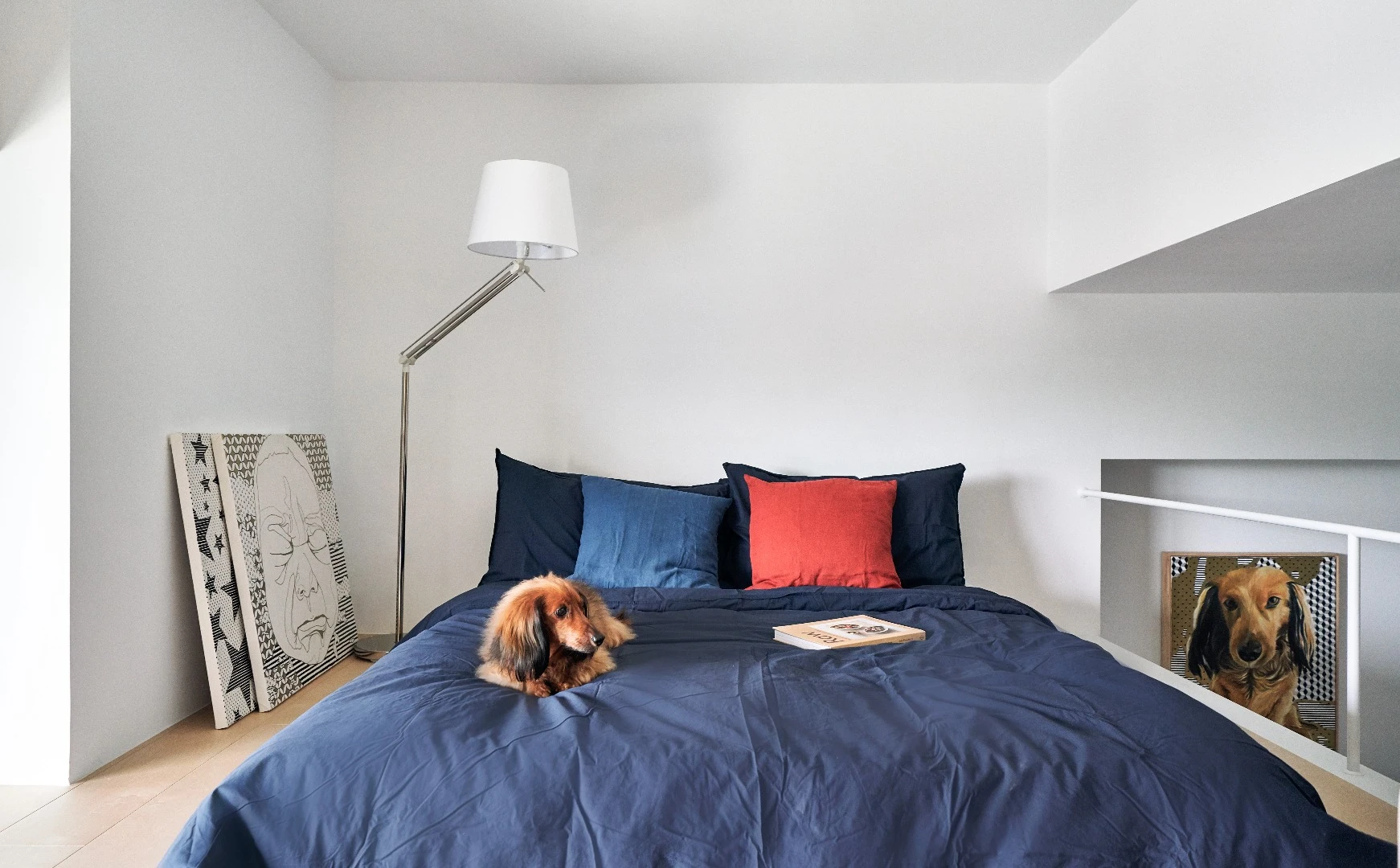 Bedroom loft inside the Muzha Micro Flat