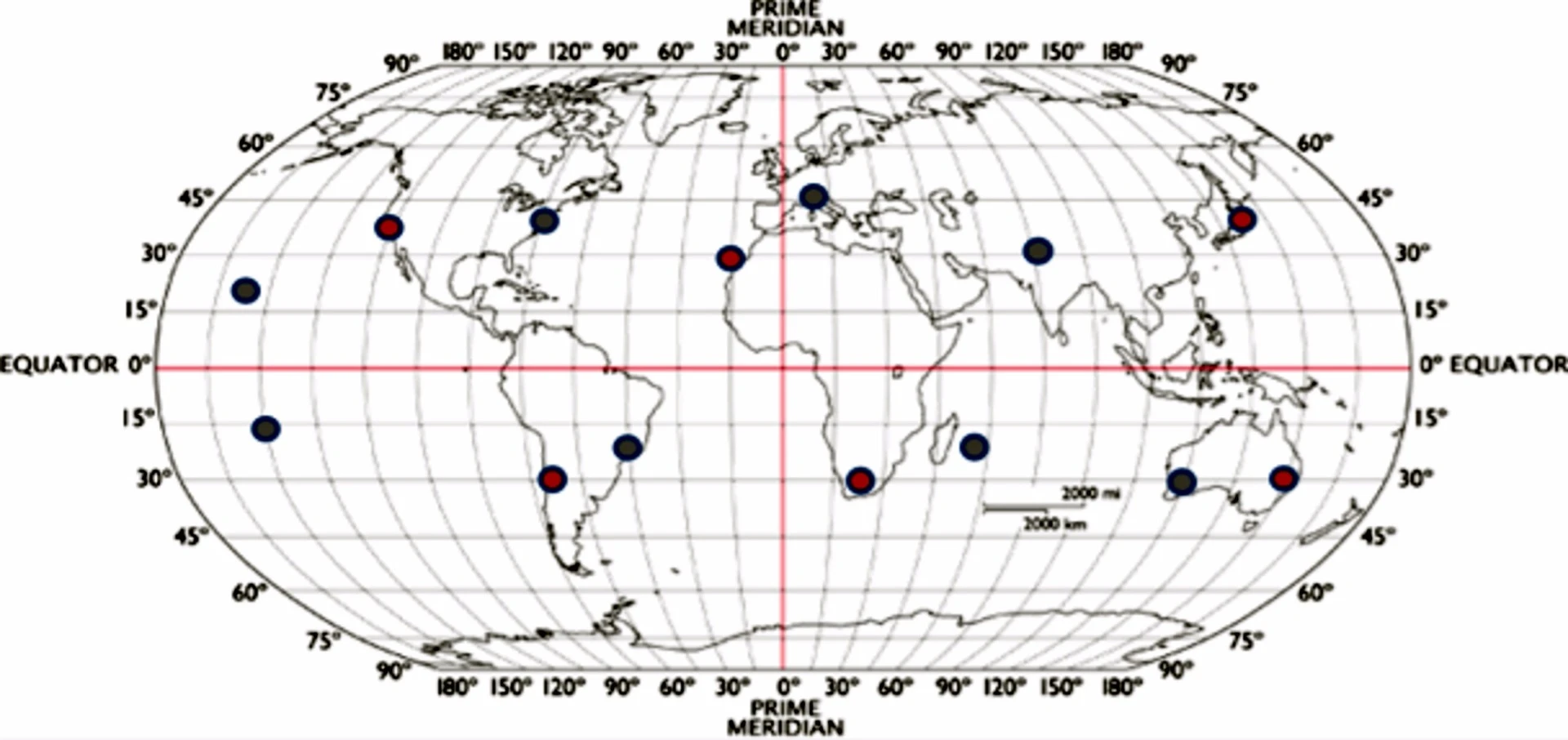 Possible Laser SETI observatory locations