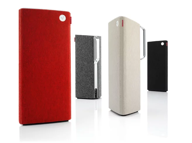 The Libratone Live comes in a range of colors, including red or green cashmere