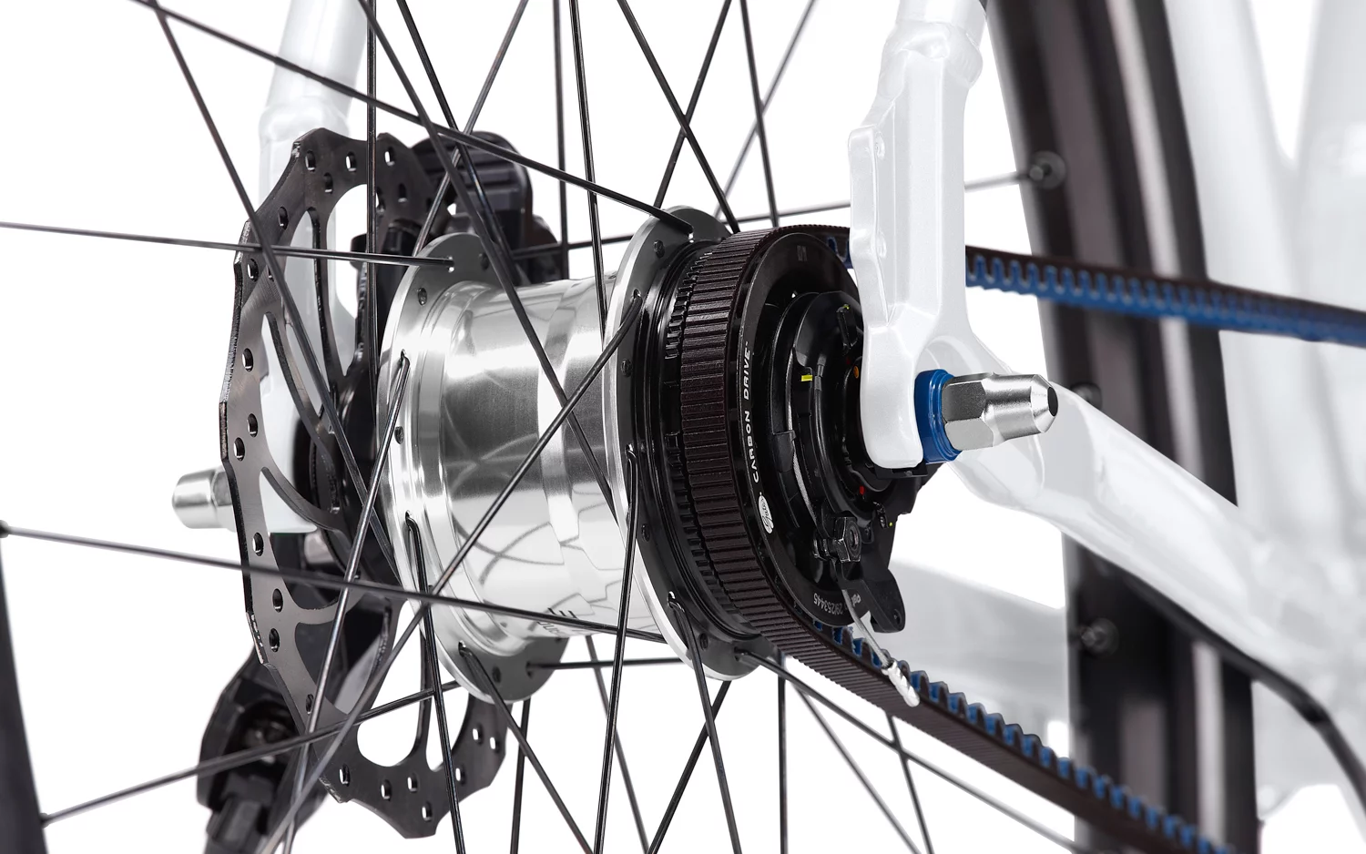 The Porsche Bike S uses a low-gear belted drive