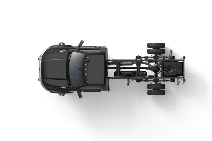 Most of the secret to the maximum 35,220-pound towing capability in the new Ram heavy duty chassis trucks is in the framing