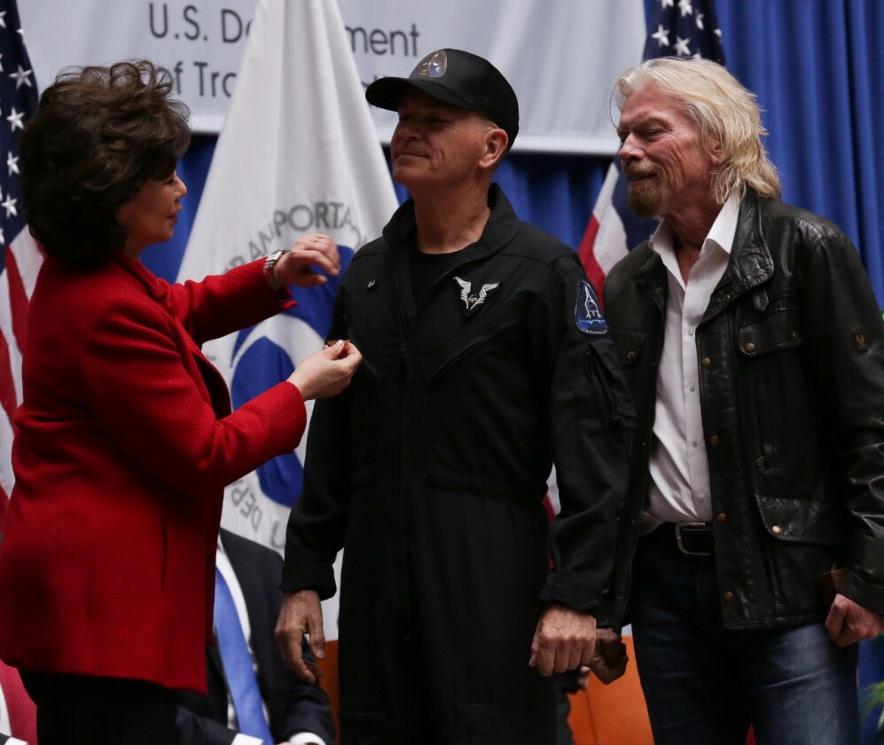CJ Sturckow receives his Commercial Astronaut Wings