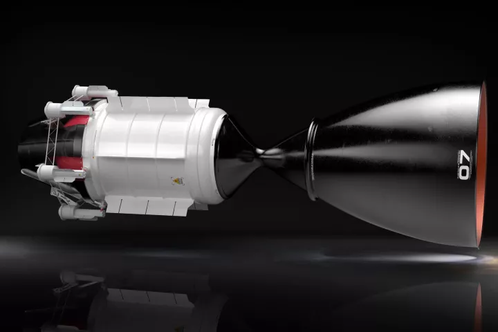 The concept engine is twice as efficient as chemical rockets
