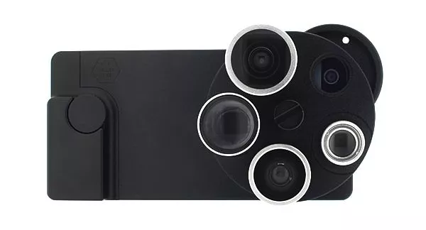 Turtleback's TurtleJacket PentaEye packs four lenses and a specialist lens mount into an attachment tailored to the iPhone 5