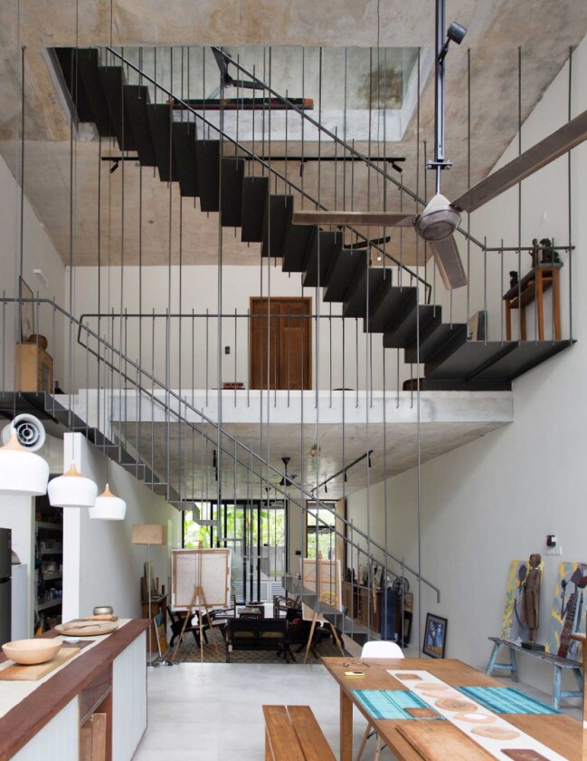 The Planter Box House is spread across three floors