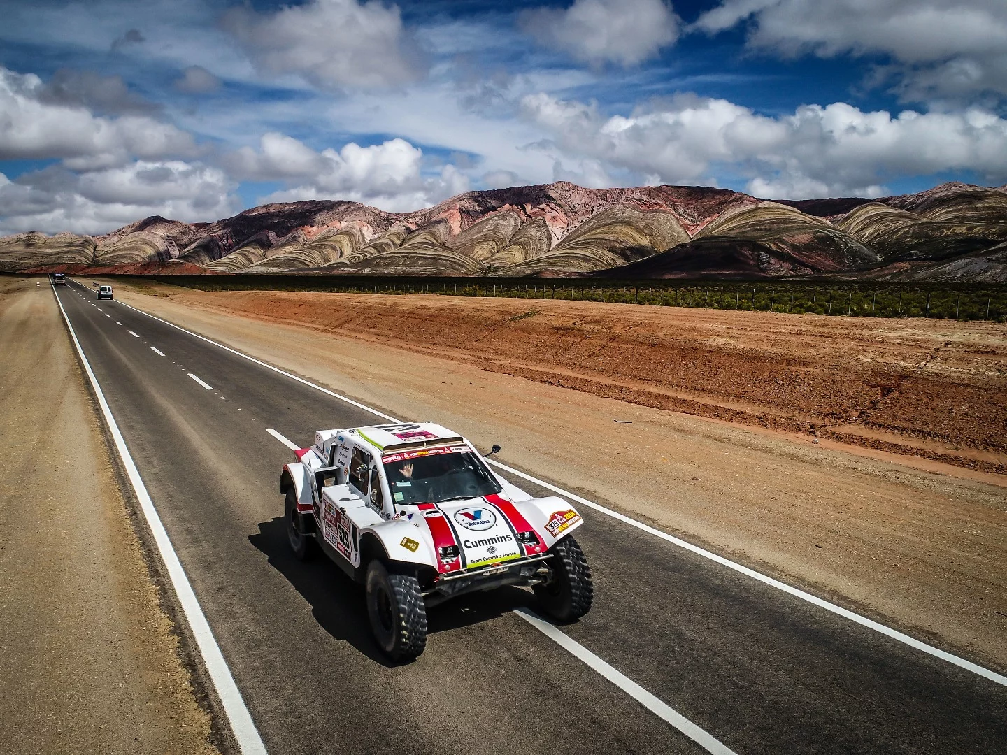 Extraordinary landscapes for the transport stage into Argentina