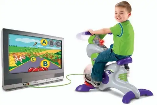 The original Smart Cycle was cabled into TV inputs and ran of game cartridges