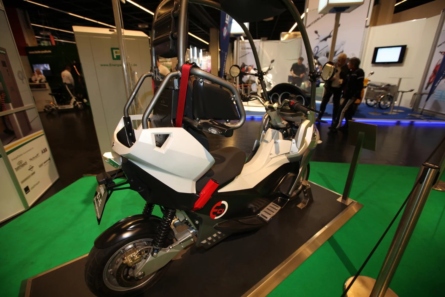 Probably the safest two wheeler we've yet seen - BMW's C1 electric.