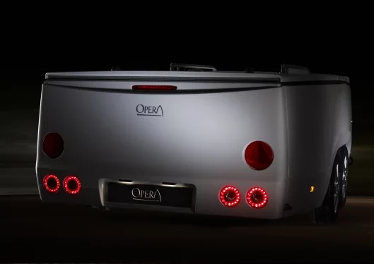 The Opera is aerodynamically sound for towing