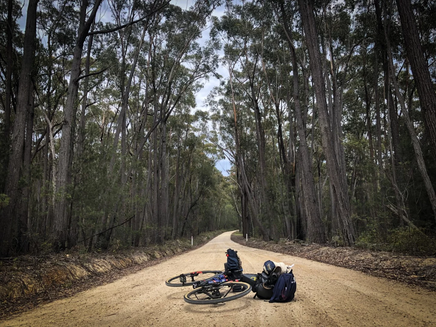 Wangarabell Road, gloriously deserted gravel