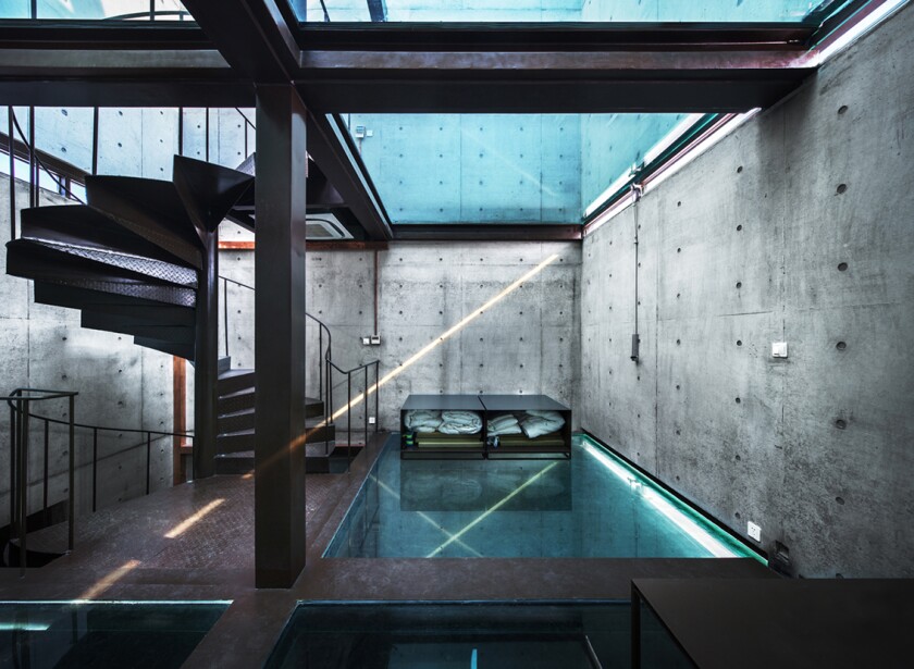 The home has a total floor space of 170 sq m (1,829 sq ft), but a physical footprint of around 40 sq m (430 sq ft) (Photo: Atelier FCJZ)