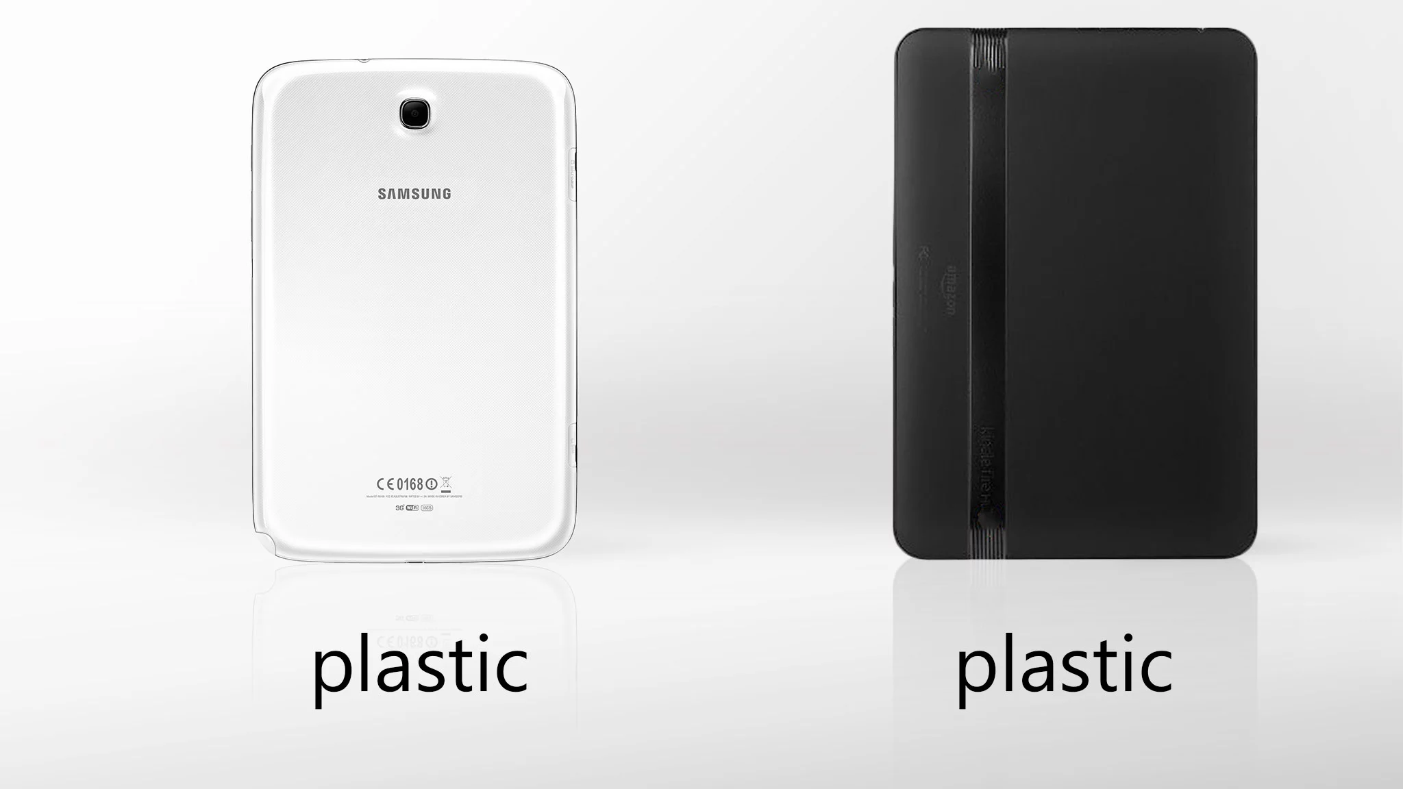 These tablets are plastic and proud