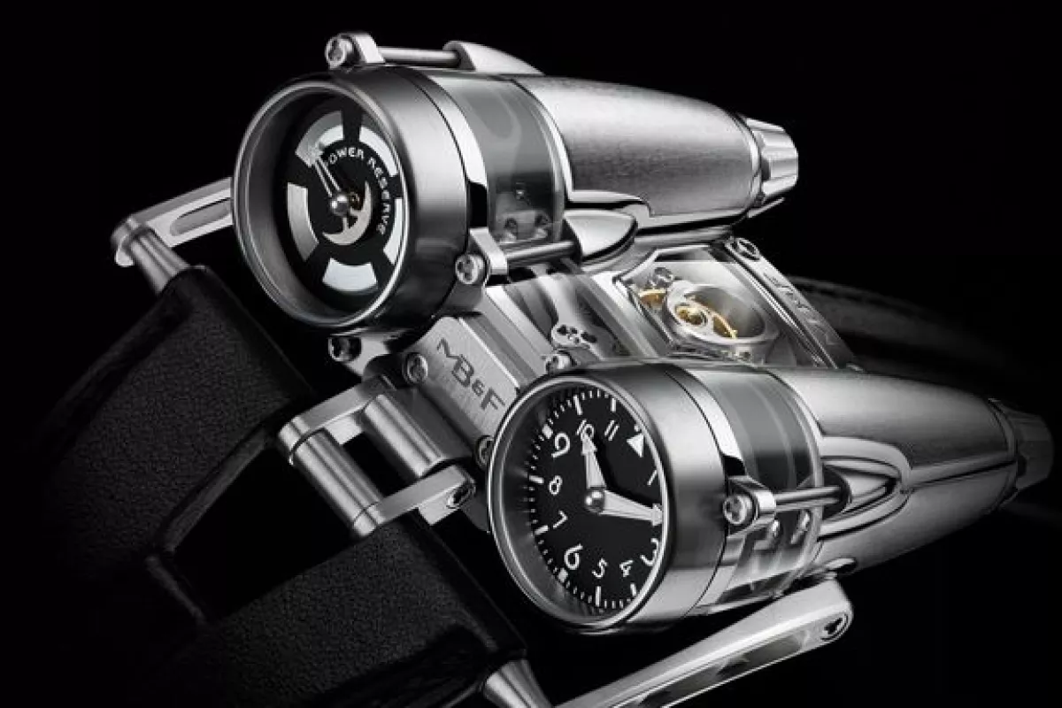 The Horological Machine No. 4 Thunderbolt is a titanium and sapphire watch inspired by aircraft, that costs almost US$200,000