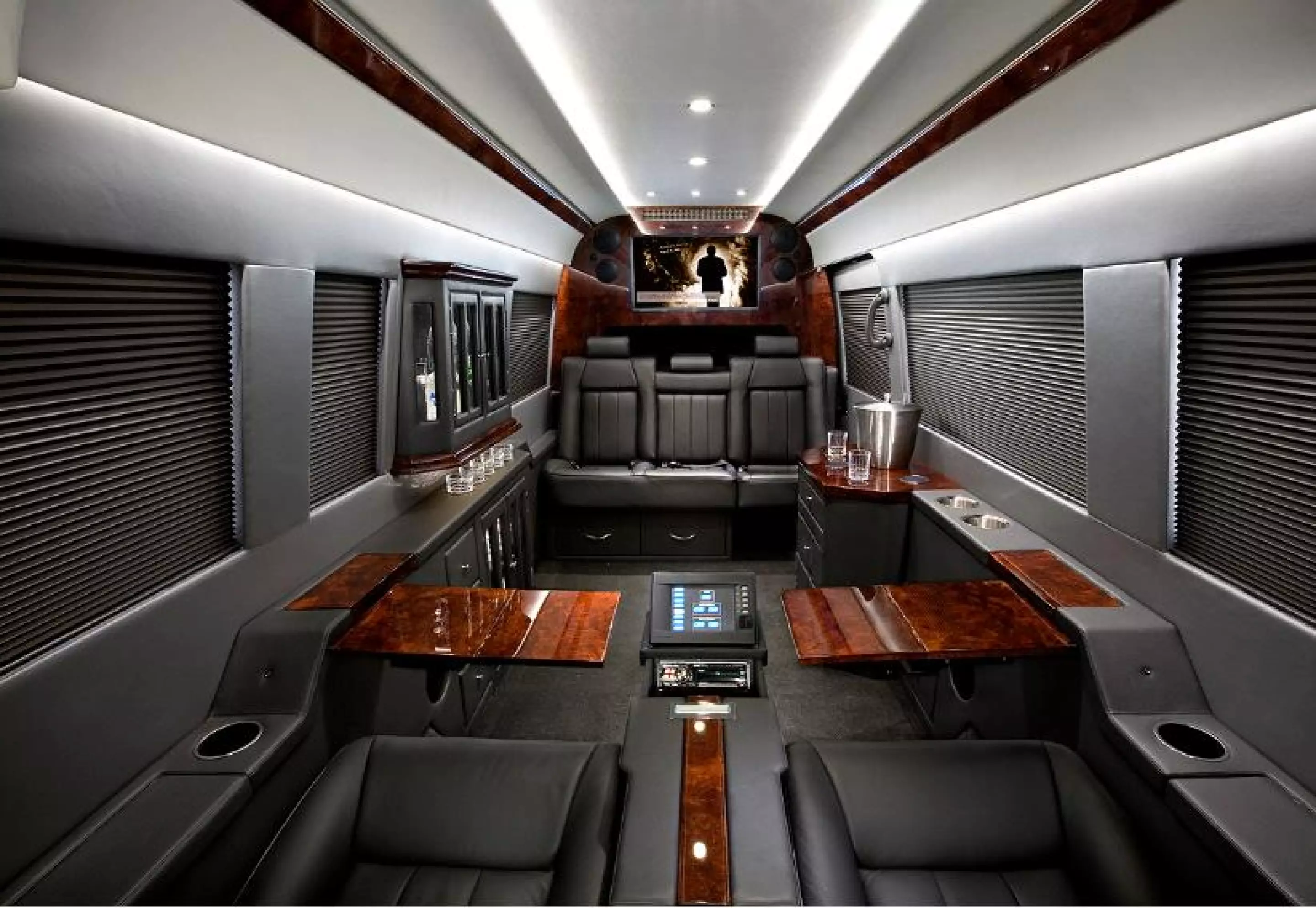 Mercedes-Benz Sprinter Van outfitted like a private jet for New York ...