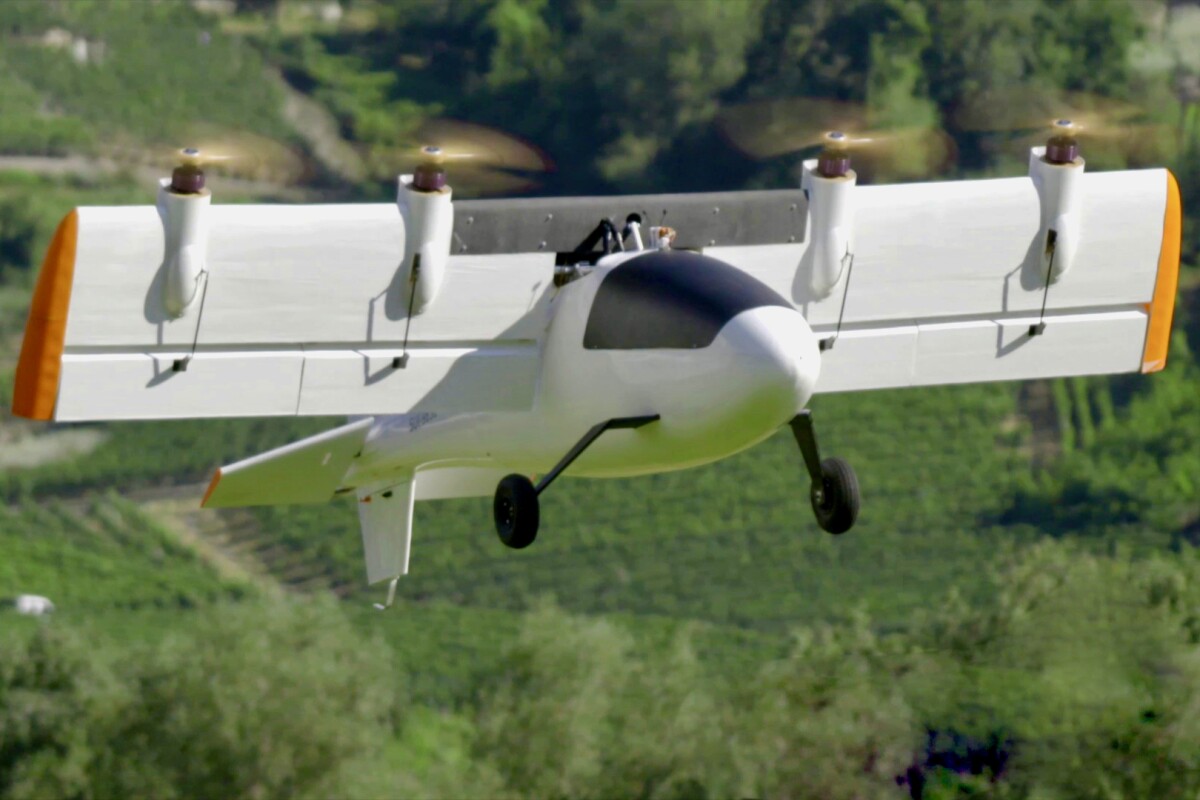 The tech demonstrator lifts off