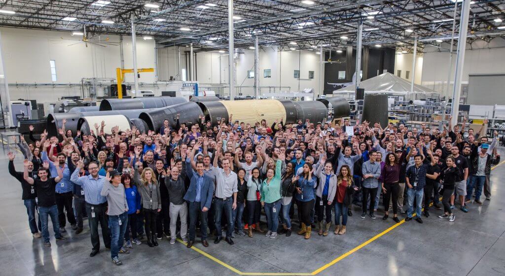 The LauncherOne team, which will now work at Virgin Orbit