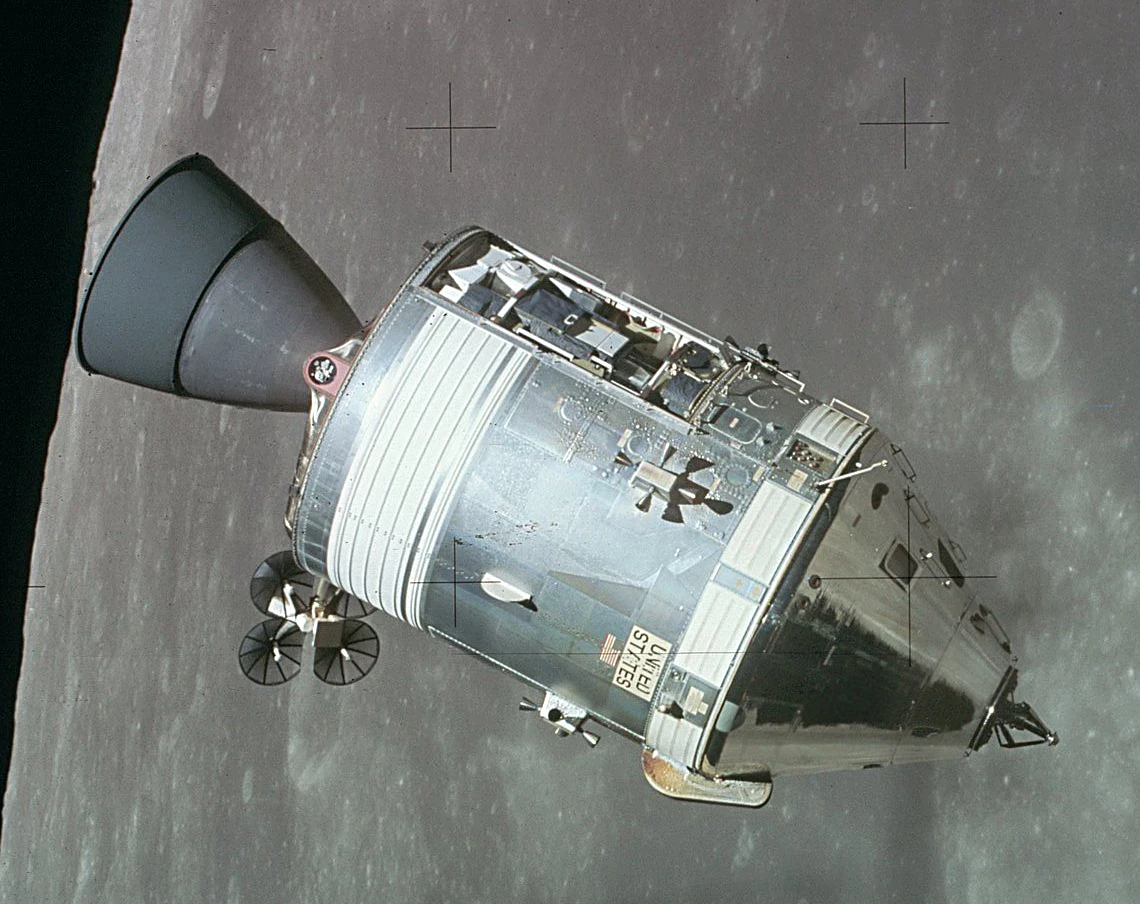 Apollo 15 showing the Command Service Modules (Image: NASA)