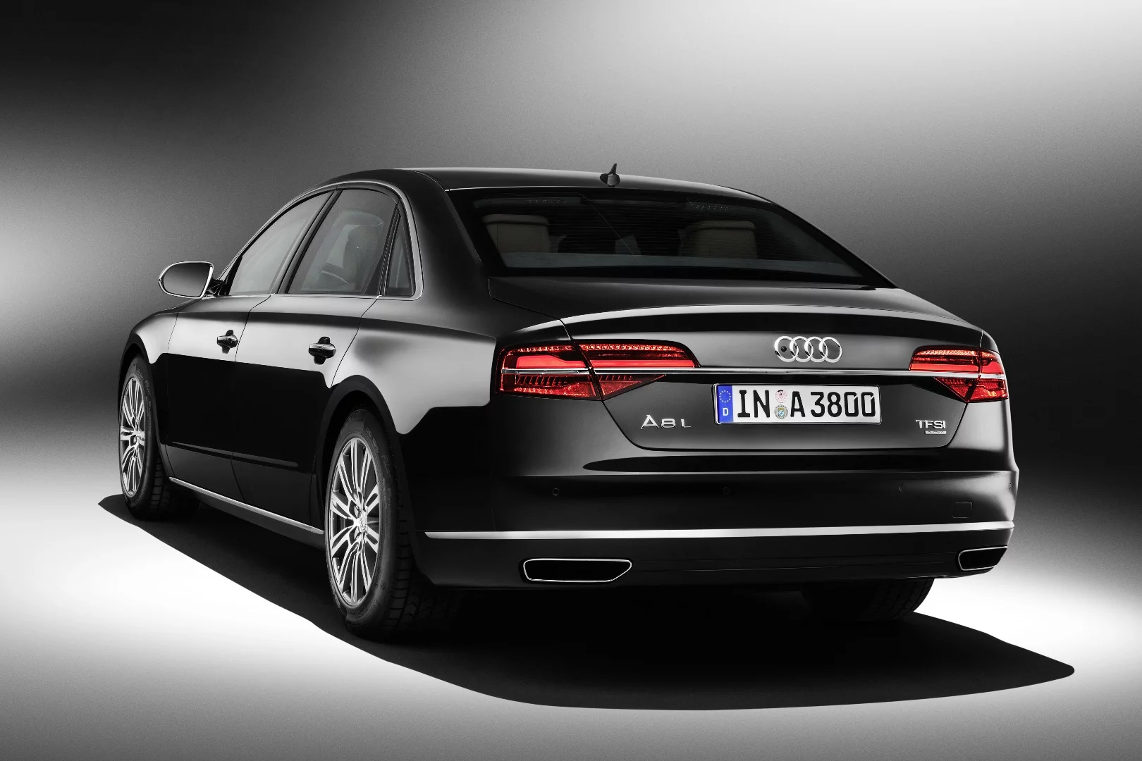 Much of the standard and optional security hardware is built into the trunk