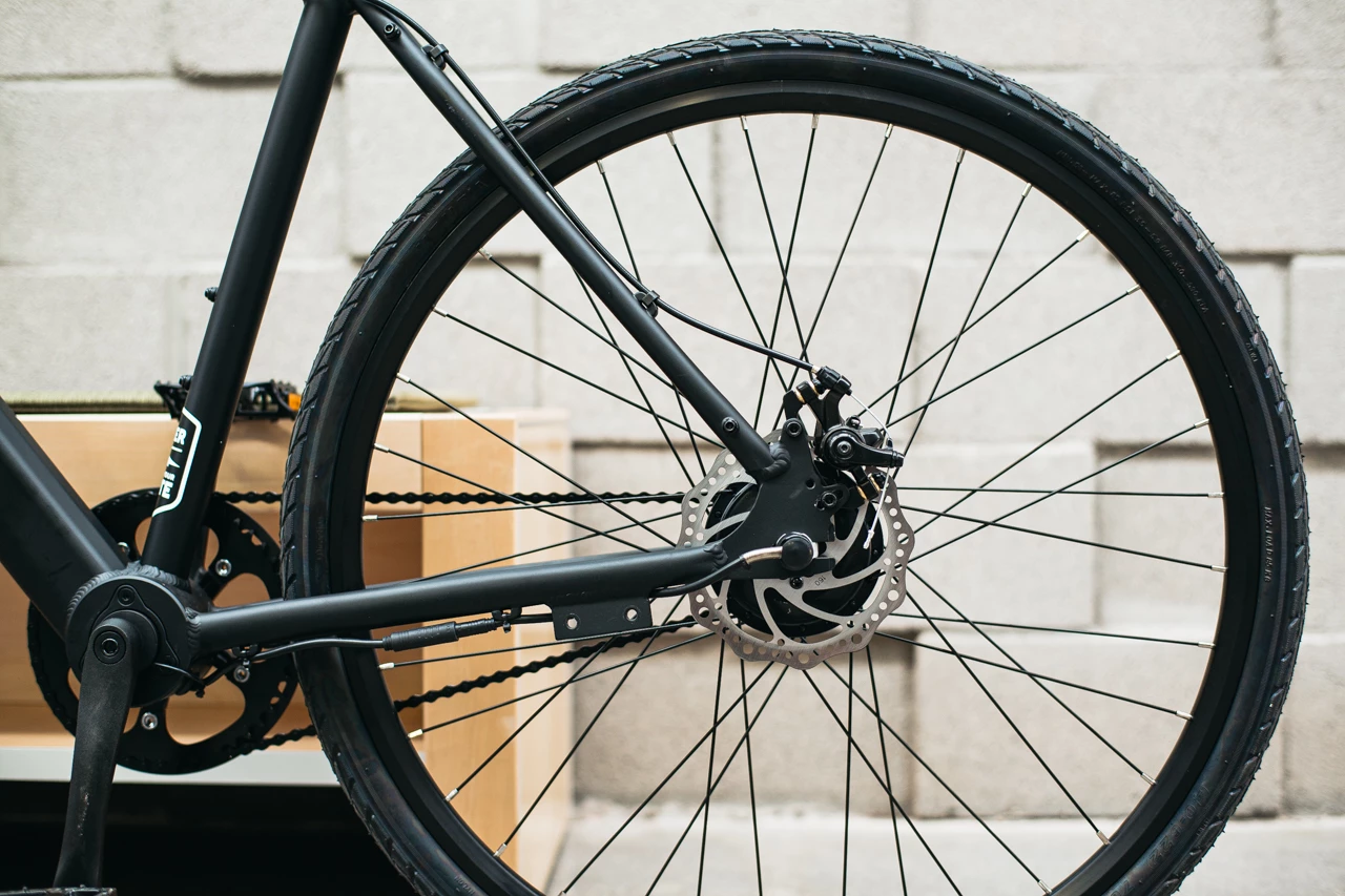 Power comes from a 250-W rear hub motor