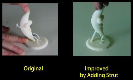 An example of the way in which the program alters existing designs