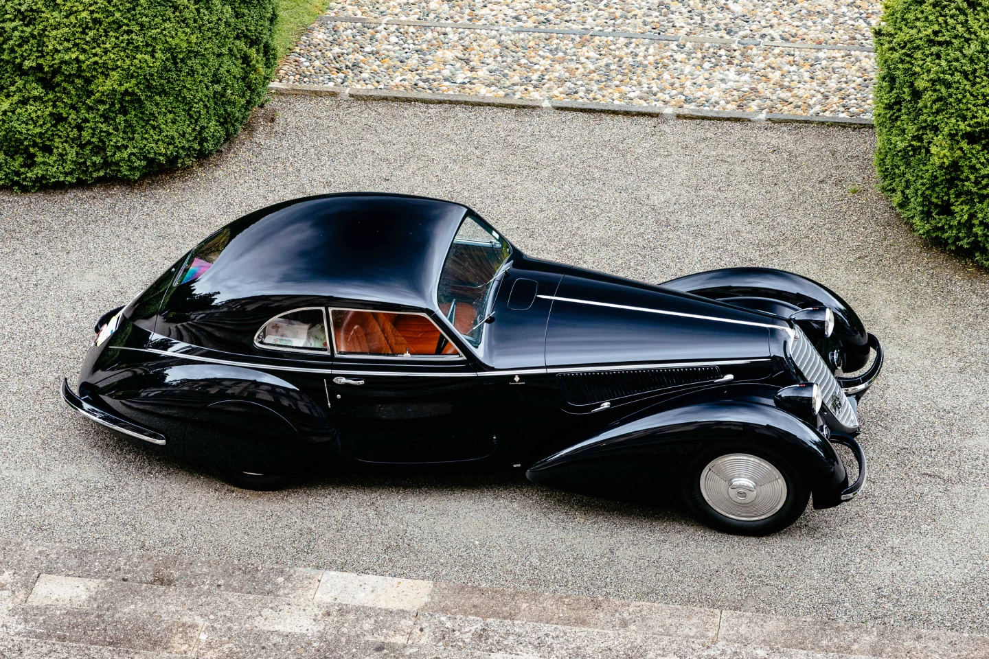 The winner of Class B: Fast Forward: A Quarter Century Of Progress, was David Sydorick's 1937 Alfa Romeo 8C 2900B Berlinetta. This car also won "best in show" as adjudged by both the public and the judges and is the subject of a separate feature article.