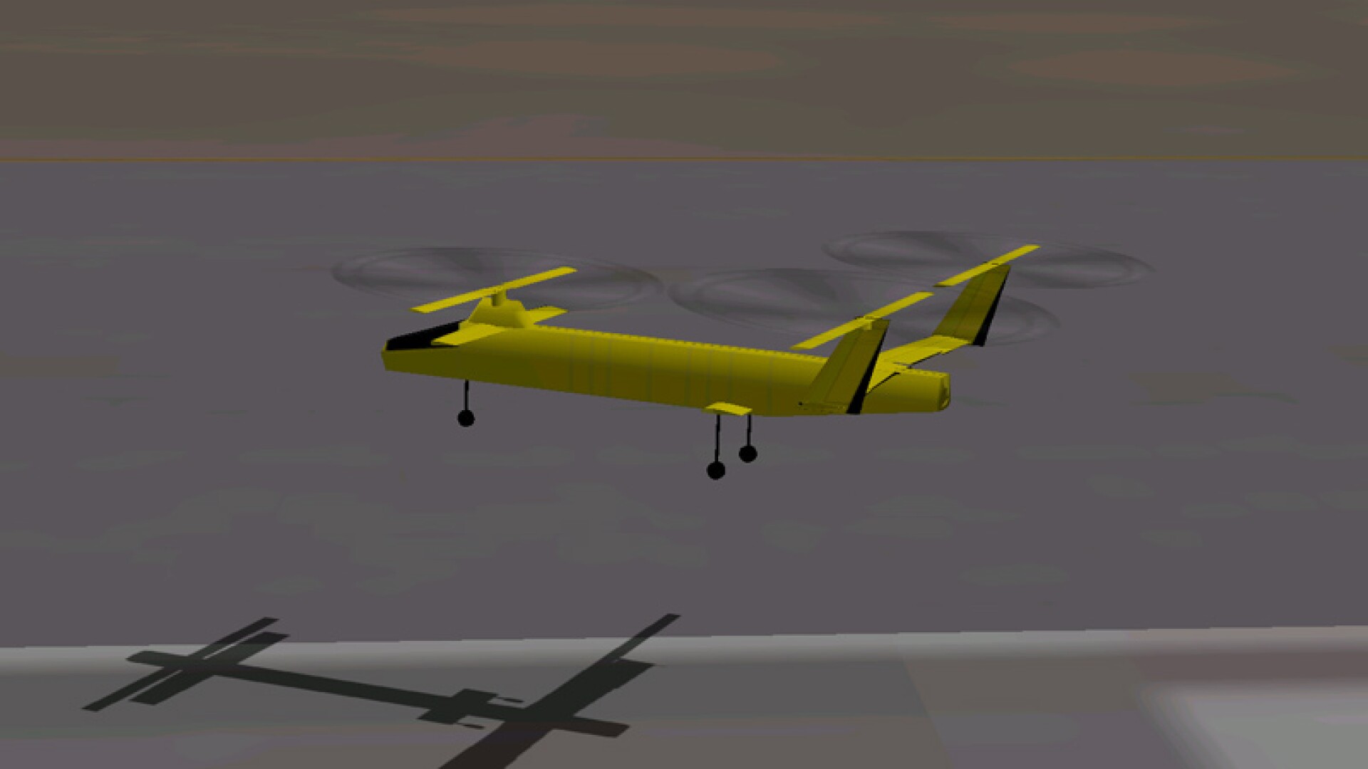 Hybrid RotorWing design transitions from fixed to rotary wing midflight