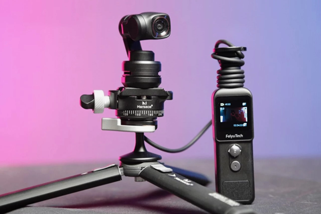 The Feiyu Pocket 2S is presently on Indiegogo (the mini tripod is an optional extra)