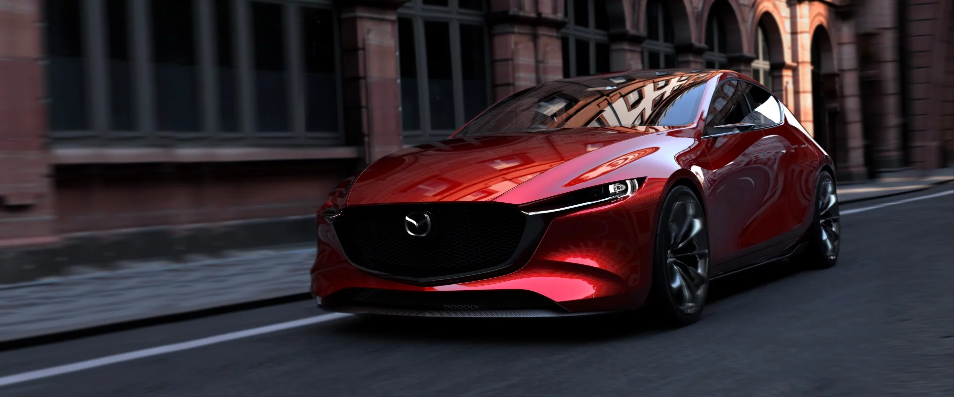 Mazda says its new SKYACTIV designs for the Kai Concept make it far more powerful and efficient